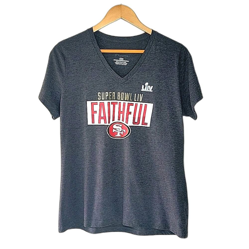 FANATICS San Francisco 49ers Faithful Superbowl 54 T-shirt size L Red Gold